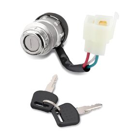 3-Way Rotary Push Button Ignition Switch Fit for Hammerhead Go-Kart SS150, GTS150, SS250, GTS250, LE150 Fit for American Sportworks Go-Kart Fit for Trailmaster Go-Kart 150CC 250CC