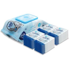 Snugell Unscented Jumbo Pack CPAP Mask Wipes – 150 Wipes Per Pack – Value Size with 190 Wipes – Lint & Alcohol-Free – Perfect for Effective, Easy Cleaning & Sanitizing of CPAP Masks, Tubes & Devices in Kuwait