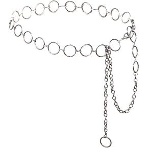 Women Long Tassel Waist Chain Belt Multilayer Body Belly Chain Metal Gold Silver Waist Chain Belt for Women Dress