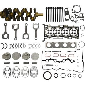 G4KE 2.4L Engine Rebuild Overhaul Kit w/Crankshaft Pistons & Con-Rod Fit for 07-19 Hyundai Grandeur Sonata Tucson Azera Kia Sorento Forte Optima Rondo G4KE 2.4L 23111-2G230 234102G200