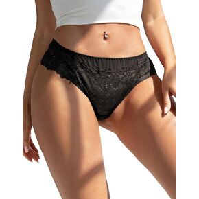 Women's Hipster Panties Lace Underwear for Women Full Coverage Ladies Stretch Panties Soft Bikini Briefs