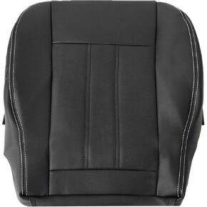 Priprilod Microfiber Leather Driver or Passenger Side Bottom Replacement Seat Cover Black Compatible with Chrysler Town and Country 2011 2012 2013 2014 2015 2016