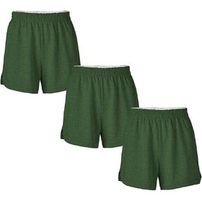 Soffe Girls' Authentic Cheer Shorts – Soft Cotton Blend Gym Shorts for Cheerleading, Dance, Running, Fitness, & Casual Wear – Elastic Waistband, Vibrant Colors, Durable & Easy Care
