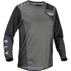 Fly Racing 2023 Adult Kinetic Jet Jersey (Grey/Dark Grey/Black, X-Large)