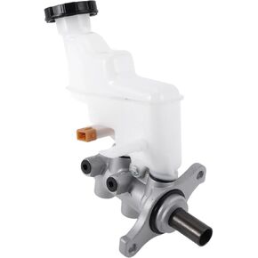 Brake Master Cylinder with Reservoir No.585101R100 for Kia Rio 2011-2017 Hydraulic Master Cylinder Silver Tone,White Aluminum Alloy,Plastic 1 Pc
