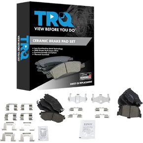 TRQ Brake Pads Ceramic Compatible with 1990-1992 Nissan Stanza