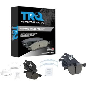 TRQ Brake Pads Ceramic Compatible with 2007-2010 BMW X5 2008-2009 X6