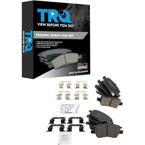 TRQ Brake Pads Ceramic Compatible with 2017-2021 Chevrolet Bolt EV 2016-2019 Cruze Volt