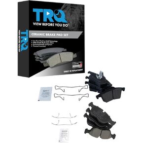 TRQ Brake Pads Ceramic Compatible with 1999-2000 Volvo S70 V70