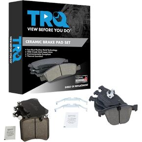 TRQ Brake Pads Ceramic Compatible with 2010-2013 BMW X5 2010-2014 X6