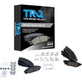 TRQ Brake Pads Ceramic Compatible with 2015-2017 Lexus NX200t 2018-2021 NX300 2015-2020 NX300h 2020 Toyota Avalon Camry