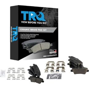 TRQ Brake Pads Ceramic Compatible with 2016 Hyundai Elantra GT