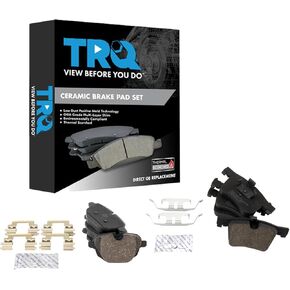 TRQ Brake Pads Ceramic Compatible with 2011-2016 BMW X3 2015-2016 X4