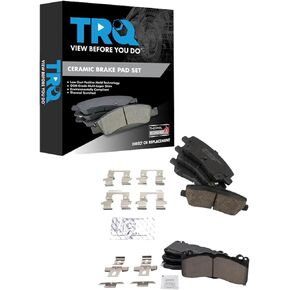 TRQ Brake Pads Ceramic Compatible with 2015-2022 Ford Mustang