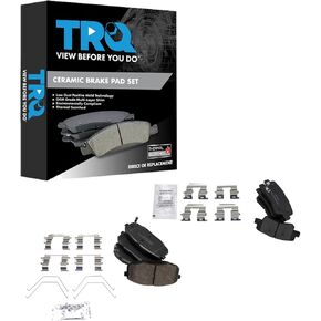 TRQ Brake Pads Ceramic Compatible with 2014-2016 Kia Soul