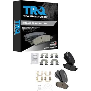TRQ Brake Pads Ceramic Compatible with 2015 Hyundai Sonata