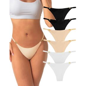 Seamless Underwear for Women,Comfortable No Show Underwear Soft Panties for Women Pack of 6
