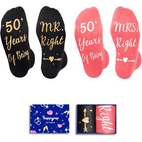HAPPYPOP Birthday Gifts for Women Men - 35 40 45 50 55 60 65 70 75 80 Year Old Socks