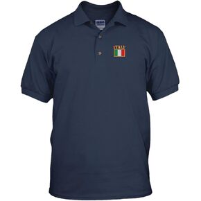 Cristian Chaplain Cross Embroidery Cotton Short Sleeve Polo Jersey Shirt Black