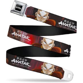 حزام نيكلوديون ، حزام حزام الأمان ، الصورة الرمزية الأخيرة aang aang عن قرب وعنوان الأسود الأحمر ، قابل للتعديل