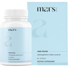 mars by GHC Surge Natural Sea Moss Caps (60N) | Packed with 84 minerals | Powered with black seed oil | Good Health Company