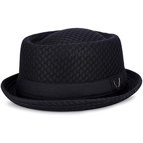 Men Women Summer Straw Pork Pie Hat Boater Derby Fedora Sun Hats Straw Panama Hat Fedora Beach Sunhats Porkpie Hats Costume