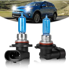 تناسب Toyota Rav4 2006 2007 2008 2008 2010 2011 2012 ، 2013 2014 2015 مصابيح مصابيح Halogen عالية الأداء ، 9005 مجموعة مصابيح بديلة عالية/منخفضة ، قابس ولعب ، 2 حزمة