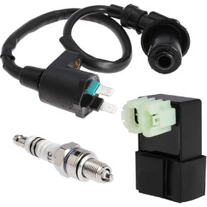 Ignition Coil Spark Plug with 6 Pin AC CDI Box for GY6 50cc 80cc 90cc 110cc 125cc 150cc Scooter Moped ATV Go Kart Dirt Bike Motorcycle