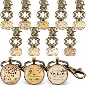 Fumete Christian Keychain Bibk Bible Verse Denect Keychain Crripture Quote Higs Inspiration