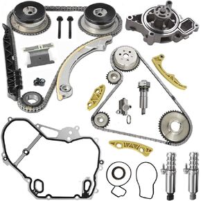 مجموعة سلسلة توقيت المحرك مع مضخة المياه لـ GMC Chevy Buick Expenox Malibu Lacrosse Regal Verano Terrain 2.4L 2.2L 2009-2017 OE# 9-4201S 90537632 24424758