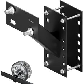 Mount Tire Mount الإطارات الاحتياطية للمقطورة - قوس حاملة القوارب حاملة شاقية ، ملحقات مقطورة ، يناسب 4 5 6 عجلات مقطورة العروة على 4.5 "4.75" 5 "5.5" ، يحمل ما يصل إلى 150 رطلاً