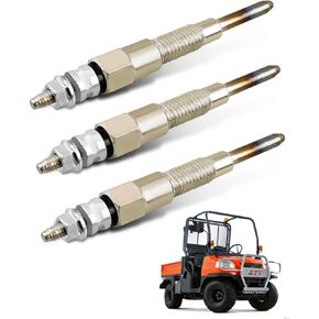 3 PCS Glow Plug Replace 16851-65510 16851-65512 FIT for Kubota D722 D902 D905 D1005 D1105 V1505 V1305 TRACTOR