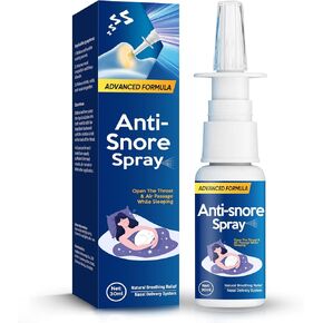 LAORICI Anti Snoring Spray - Anti Snoring Devices, Nasal Spray for Intake Breathing, Snoring Solution for Relieve Snoring, Nasal Congestion & Help Clear Airflow During Sleep (30ML)