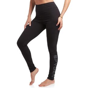 SPYDER Women's Cotton Legging-Loving High High Phensed 4-Way Wide Band Band Band Jersey Legging (الأحجام: S-3X)