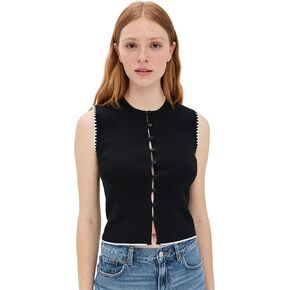 Madewell Women's Blanket Stitch Crewneck Sweater Tank