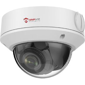 كاميرا Anpviz 4X زووم بصري POE، كاميرا IP POE بدقة 5 ميجابكسل مع عدسة متغيرة البعد البؤري بمحرك 2.8 ~ 12 مم، كاميرا رصاصة خارجية مع رؤية ليلية بطول 164 قدمًا، Ture WDR، مقاومة للماء IP67، تسجيل بطاقة SD (سلسلة HK)
