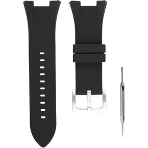 Rubber Watch Band Compatible for Armani Exchange AX Series AX1040 AX1041 AX1042 AX1050 Silicone Strap Replacement for men and women wirst watchband