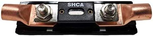 Sky High Car Audio 1/0 Gauge Ring Terminal ANL FUSE حامل النيكل مطلي بـ/الصمامات (Black ، 300A FUSE) in Kuwait