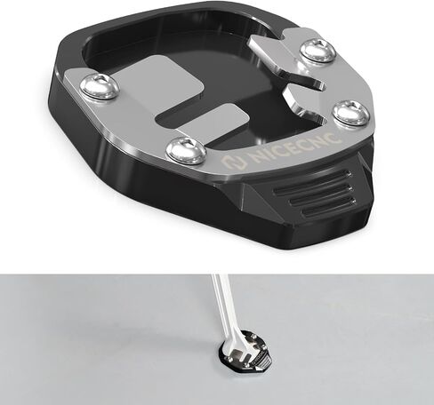 Aluminum Motorcycle Foot Support Plate Side Support Pad Extension Compatible with Yamaha Tenere 700 XTZ700 2019-2024, Tenere 700 Rally Edition 2020-2024, Tenere 700 World Raid 2022-2023, Black in Kuwait