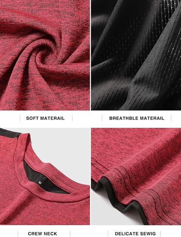 Rosyline Men's 4 Pack Workout Tank Tops Quick Dry Gym Muscle Tee Bodybuilding Fitness Sleeveless Shirts in Kuwait