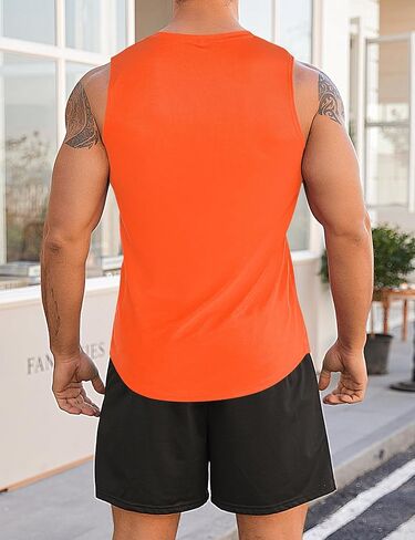 Babioboa Men's Tank Tops Gym Mesh Quick Dry Muscle Shirts Bodybuilding Sleeveless T-Shirt Workout Sports Fitness Tee in Kuwait