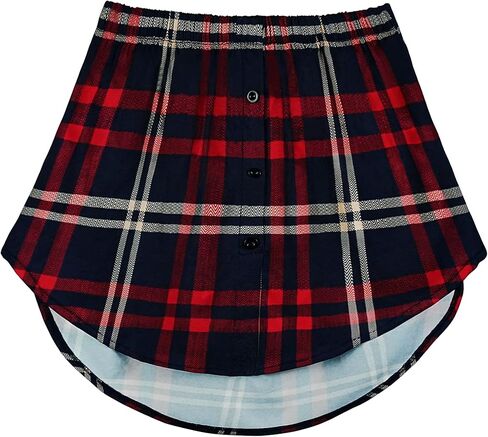 OBBUE Women's Mini Adjustable Shirt Extender Removable Layering Half Length Underskirt with Buttons in Kuwait
