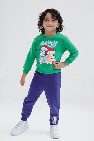 Bluey Halloween Christmas Fleece Sweatshirt and Jogger Pants Outfit Set Toddler to Big Kid Sizes (2T - 10-12) in Saudi Arabia
