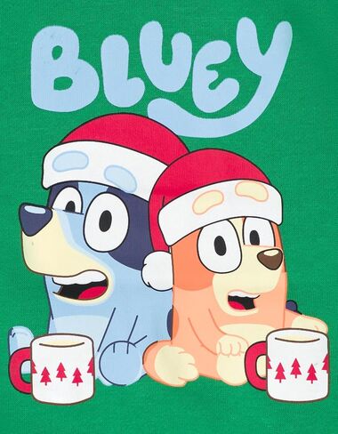 Bluey Halloween Christmas Fleece Sweatshirt and Jogger Pants Outfit Set Toddler to Big Kid Sizes (2T - 10-12) in Saudi Arabia