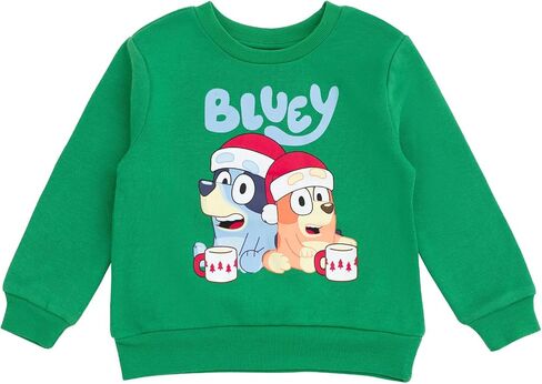 Bluey Halloween Christmas Fleece Sweatshirt and Jogger Pants Outfit Set Toddler to Big Kid Sizes (2T - 10-12) in Saudi Arabia