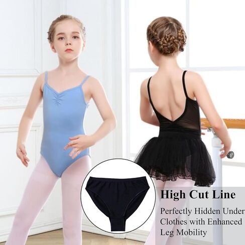 3 Packs Ballet Underwear High Cut Gymnastics Seamless Dance Underpants Briefs for Girls in Saudi Arabia