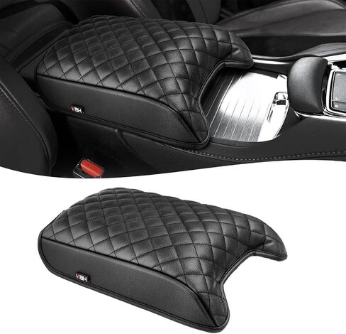 Center Console Armrest Cover for Acura RDX 2019 2020 2021 2022 2023 2024, Middle Console Lid Protector Cushion Pad, Vinyl Leather, Anti-scratch, Black in Kuwait