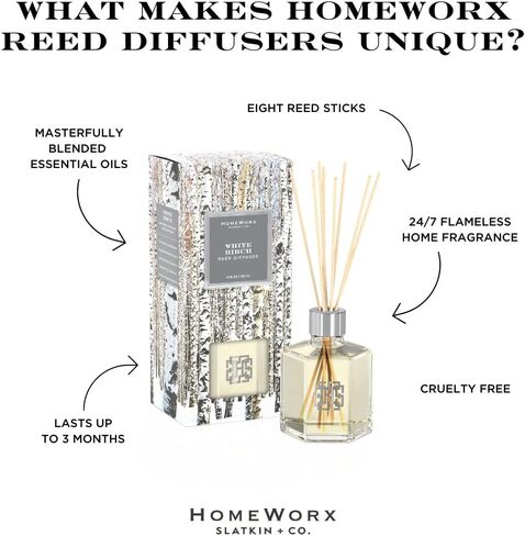 HomeWorx by SLATKIN + CO. White Birch Reed Stick Diffuser in Saudi Arabia