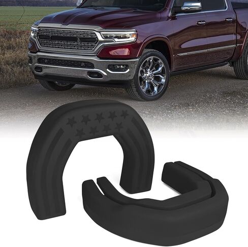 TOPUS Front Tow Hook Covers for Dodge Ram 1500 Accessories 2019-2025, Customized Car Hitch Cover (Not Fit for RAM 1500 Classic,Warlock,RAM 2500,RAM 3500) (Blue) in Kuwait