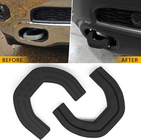 TOPUS Front Tow Hook Covers for Dodge Ram 1500 Accessories 2019-2025, Customized Car Hitch Cover (Not Fit for RAM 1500 Classic,Warlock,RAM 2500,RAM 3500) (Blue) in Kuwait